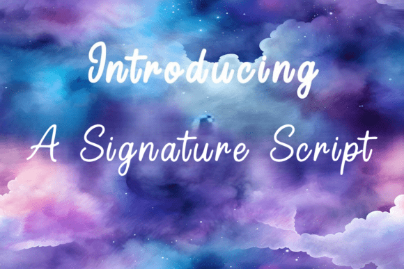 A Signature Script: Fonts & Script Amp for Blogs