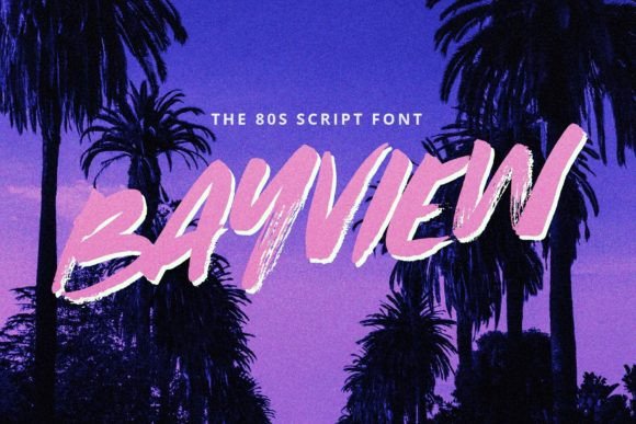 Bayview: A Retro Script Amp Font for Bold Branding