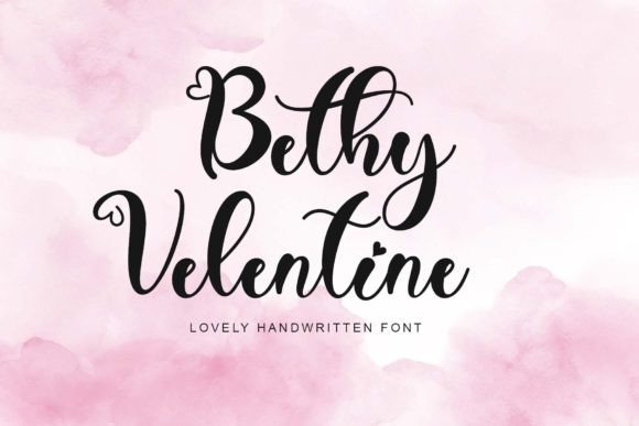 Bethy Valentine: A Script Amp Font for Crafters