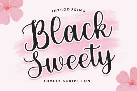 Black Sweety Script: Fonts for Script Amp Editors