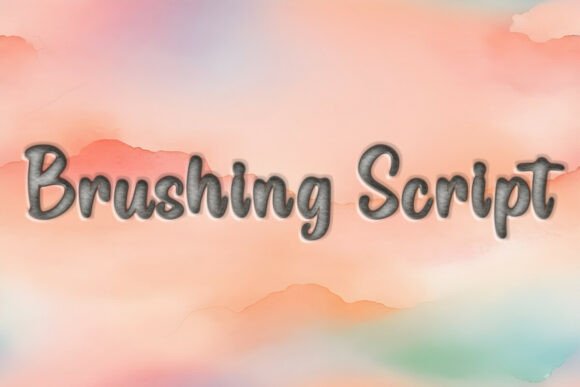 Brushing Script: A Font for Script Amp & Fonts