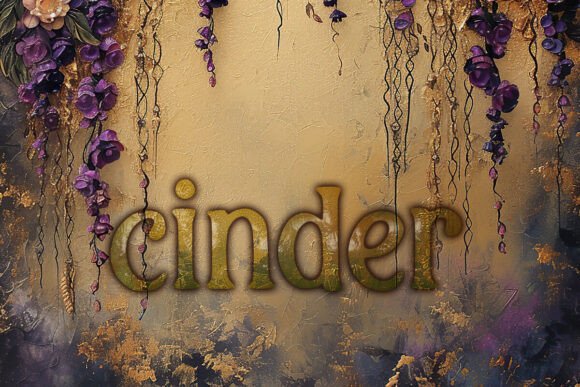 Cinder: A Bold Typography for Embroidery