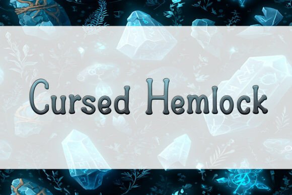 Cursed Hemlock: A Bold Display Font for Crafting