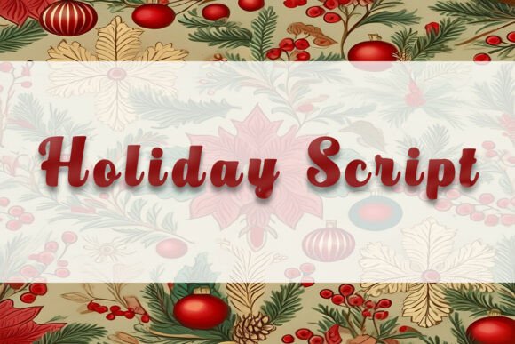 Holiday Script: A Script Amp Font for Sellers