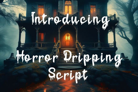 Horror Dripping Script: Bold Fonts from Script Amp