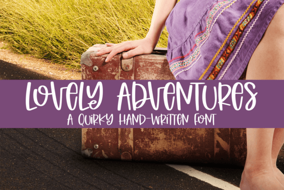 Lovely Adventures: A Script Amp Font for Quirky Brands