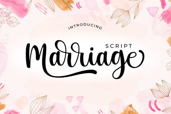 Marriage Script: Fonts from Script Amp for Branding