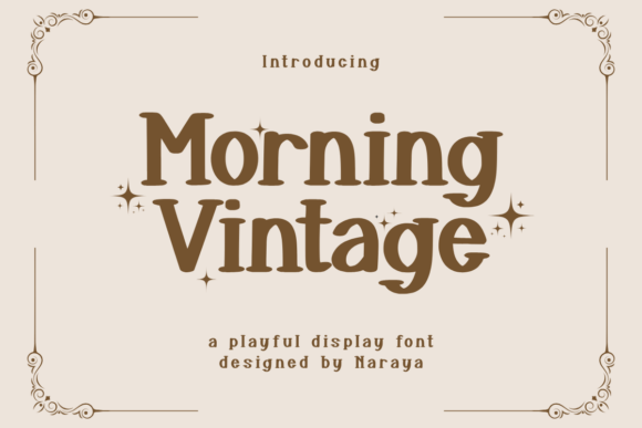 Morning Vintage: Playful Display Fonts for Bold Web Headers