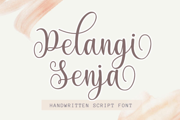 Pelangi Senja: Script Amp Fonts for Branding