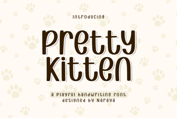 Pretty Kitten: A Playful Display Font for Local Brands