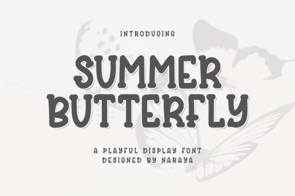 Summer Butterfly: A Playful Display Font for Bold Designs