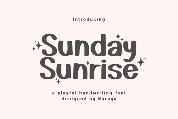 Sunday Sunrise: A Playful Script Amp Font for Brands