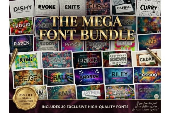 The Mega Font Bundle: A Designer's Review for Branding