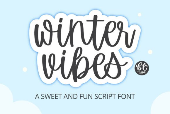 Winter Vibes: A Playful Script Amp Font for Cozy Blog Graphics
