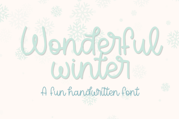 Wonderful Winter: Script Amp Fonts for Bloggers